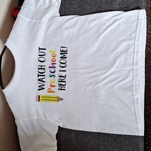 Little kid size 4- preschool shirt